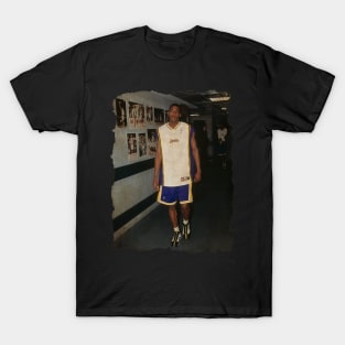Eddie Jones in Lakers Vintage T-Shirt